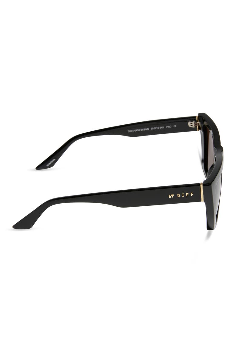 Winona Square Sunglasses, Alternate, color, BLACK BROWN