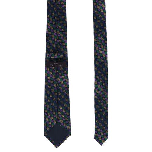 Trafalgar Carnival Diamond Multi-colored Novelty Silk Necktie