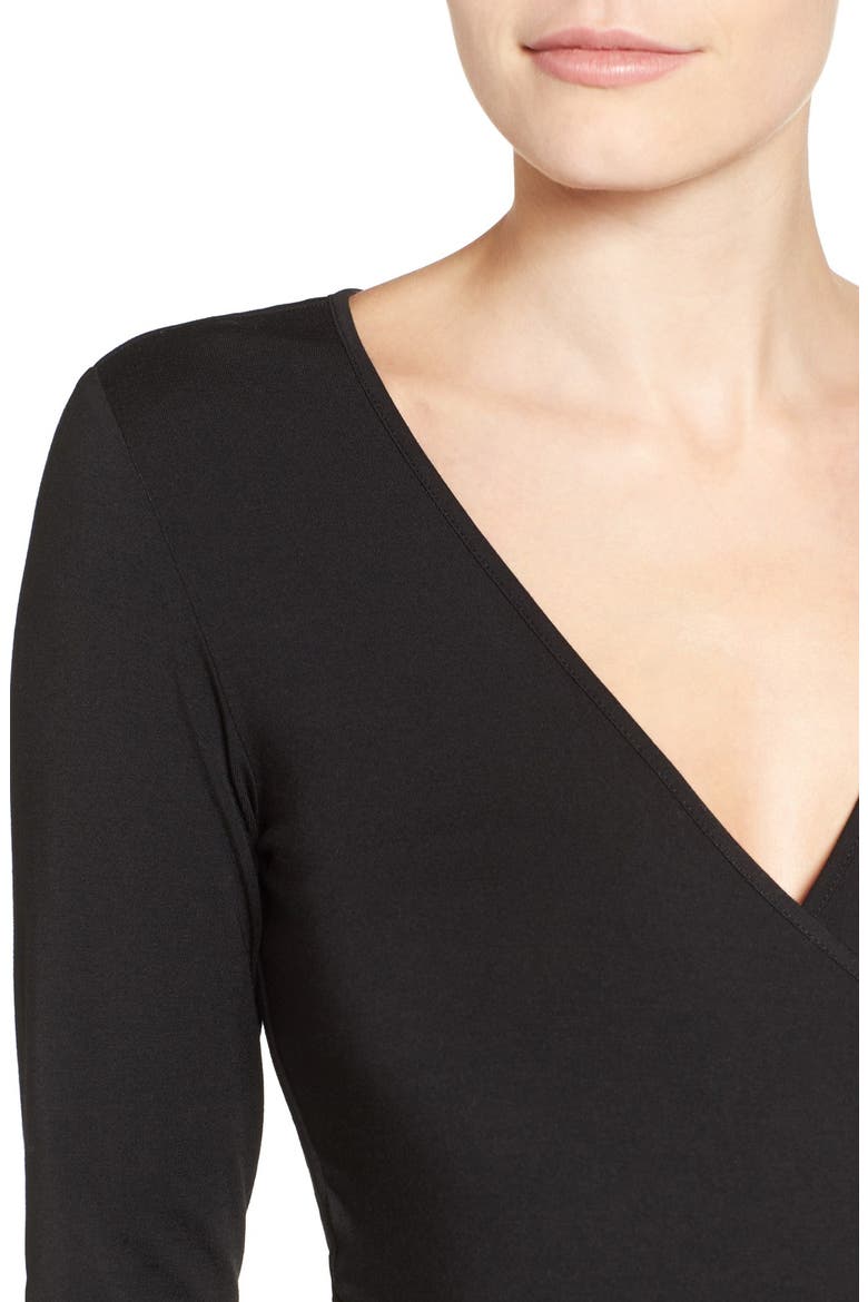 Peaches Long Sleeve Body-Con Maternity Dress, Alternate, color, BLACK