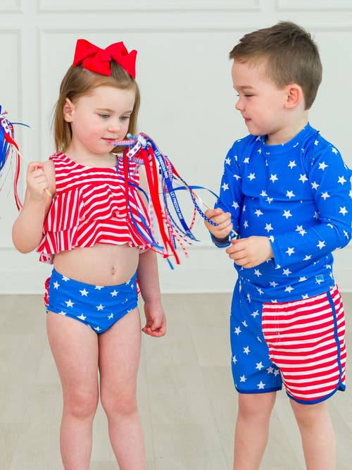 Shop Rufflebutts Girls Flounce Bikini