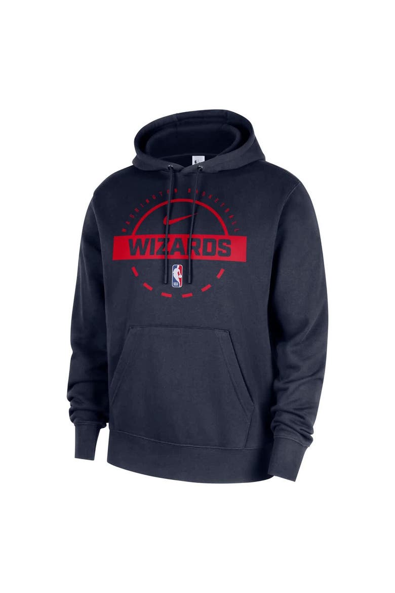 Men's Nike Navy Washington Wizards 2025/26 Authentic Practice Club Pullover Hoodie, Alternate, color, Navy