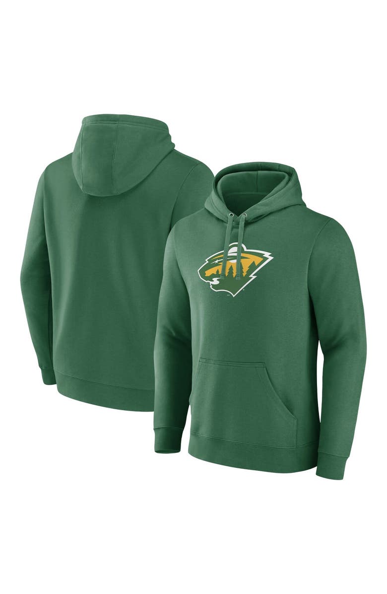 FANATICS Men's Fanatics Branded Green Minnesota Wild Alternate Graphic Fleece Pullover Hoodie, Alternate, color, Green