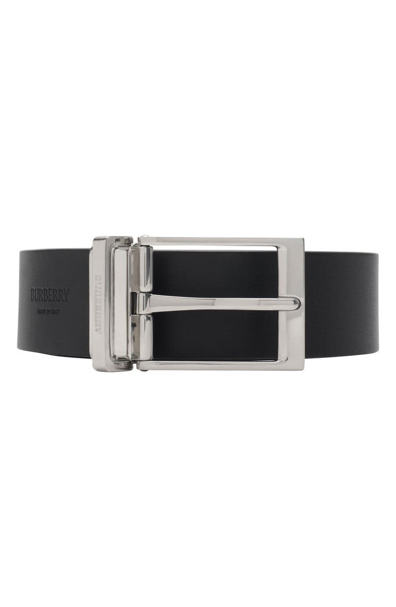 Burberry Louis Reversible Check Belt, Alternate, color, Navy Ip Chk/ Black
