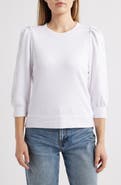 Splendid Rory Embroidered Eyelet Sleeve Sweatshirt