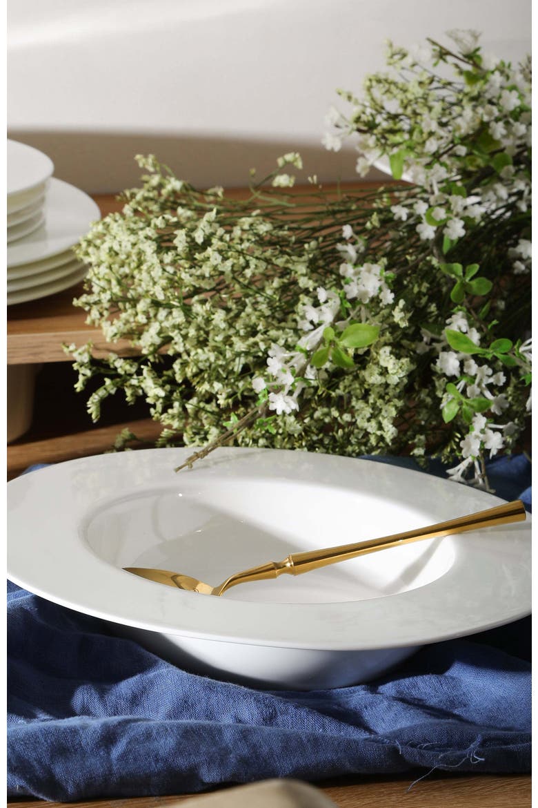 Sylvie Bone China 20-Piece Dinnerware Set, Alternate, color, White