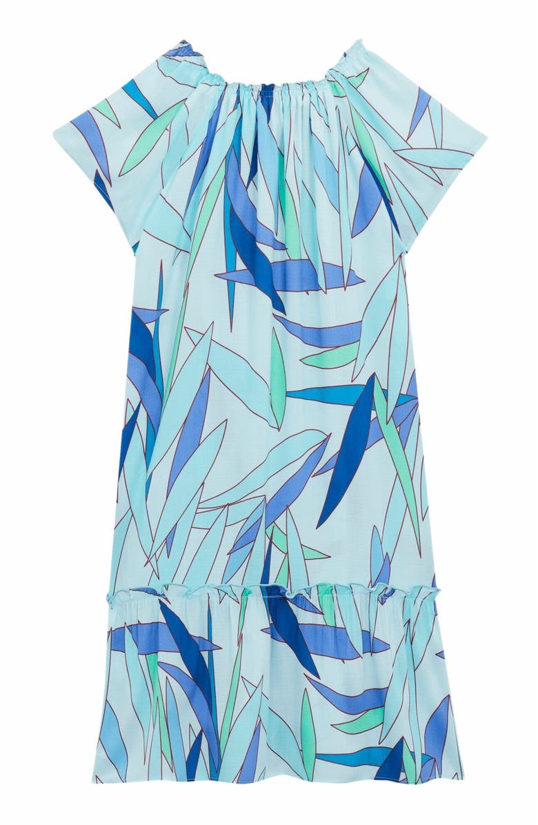 Vilebrequin Kids' Madrague Cotton Voile Dress, Alternate, color, Thalassa