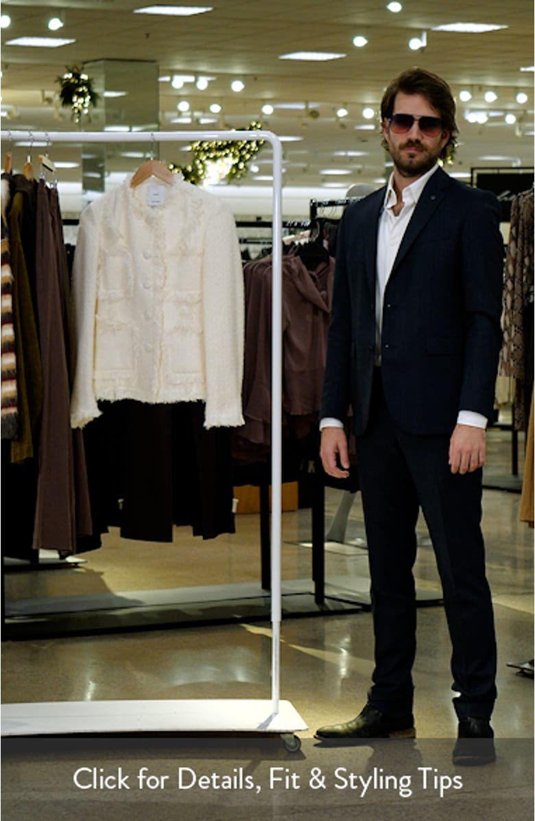 Fray Trim Tweed Jacket, sales video thumbnail