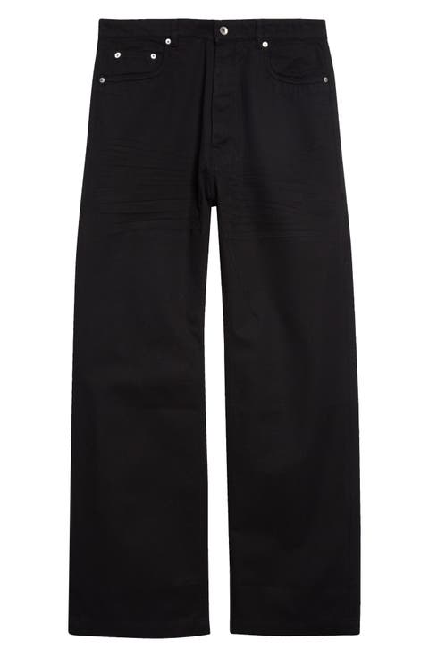 Geth Five-Pocket Wide Leg Jeans