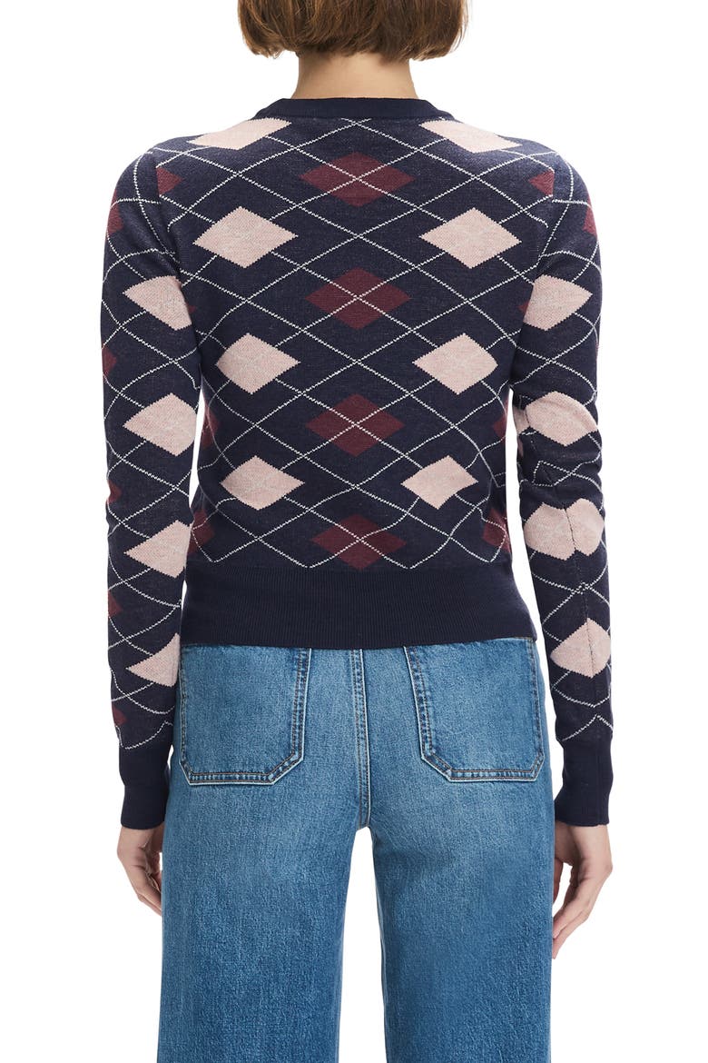The Henry Argyle Crewneck Sweater, Alternate, color, NAVY ARGYLE