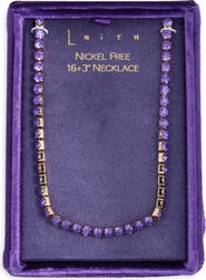 Leith Crystal Tennis Necklace