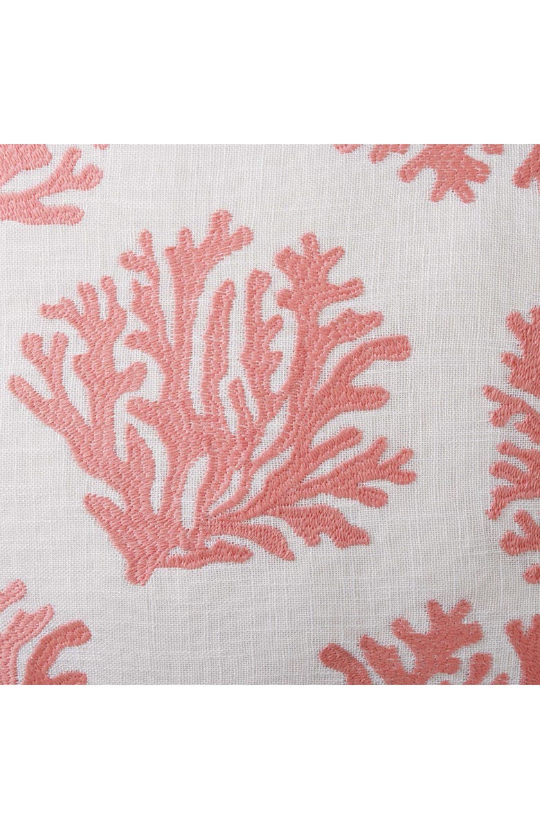 Tommy Bahama Coral Island Square Throw Pillow, Alternate, color, Light Coral