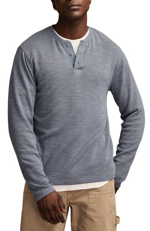 Double Face Cotton Henley