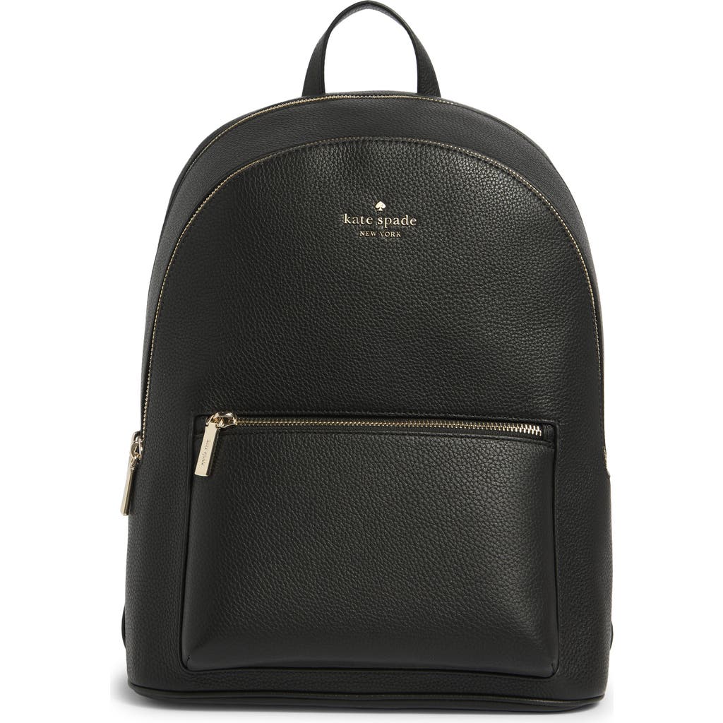 Kate Spade New York Lena Pebbled Leather Dome Backpack In Black
