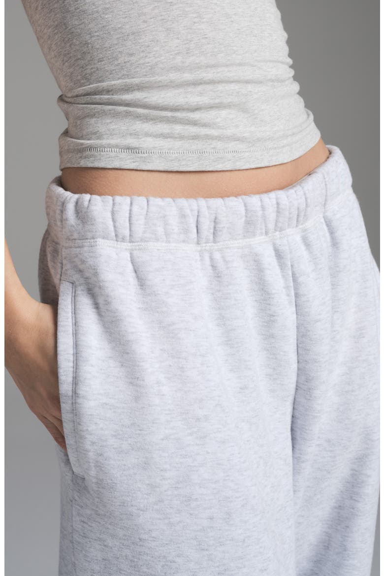 Cotton Fleece Blend Classic Straight Leg Pants, Alternate, color, LIGHT HEATHER GREY