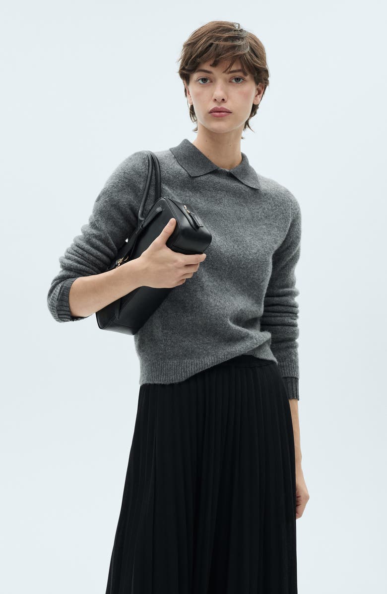 MANGO Pleated Skirt, Alternate, color,