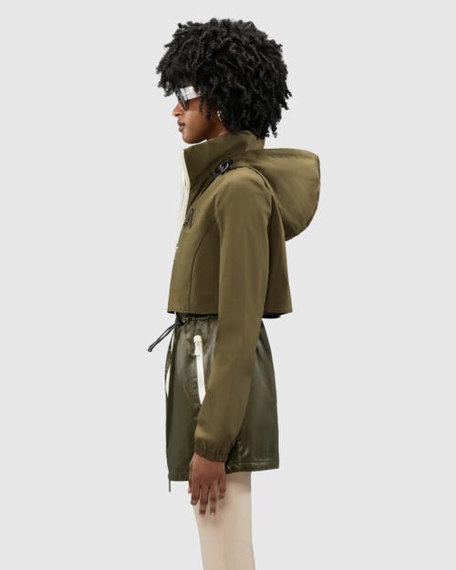Alpenhaus Valmenier Raincoat With Retractable Hood In Olive