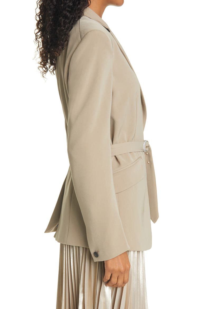 Andre Belted Blazer, Alternate, color, CLAY