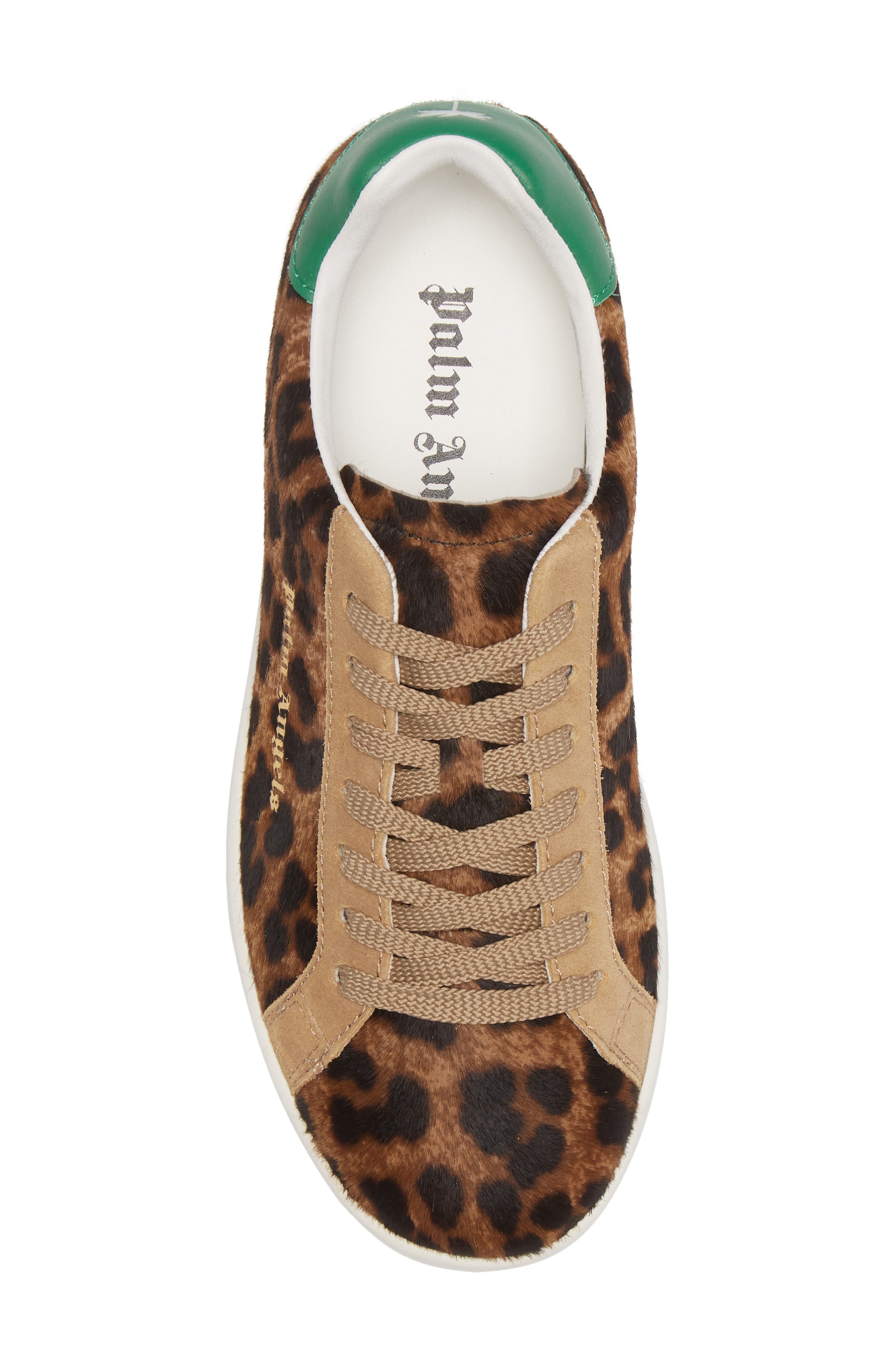 Leopard Print Genuine Calf Hair Sneaker, Alternate, color, LEOPARD/ GREEN CALF HAIR