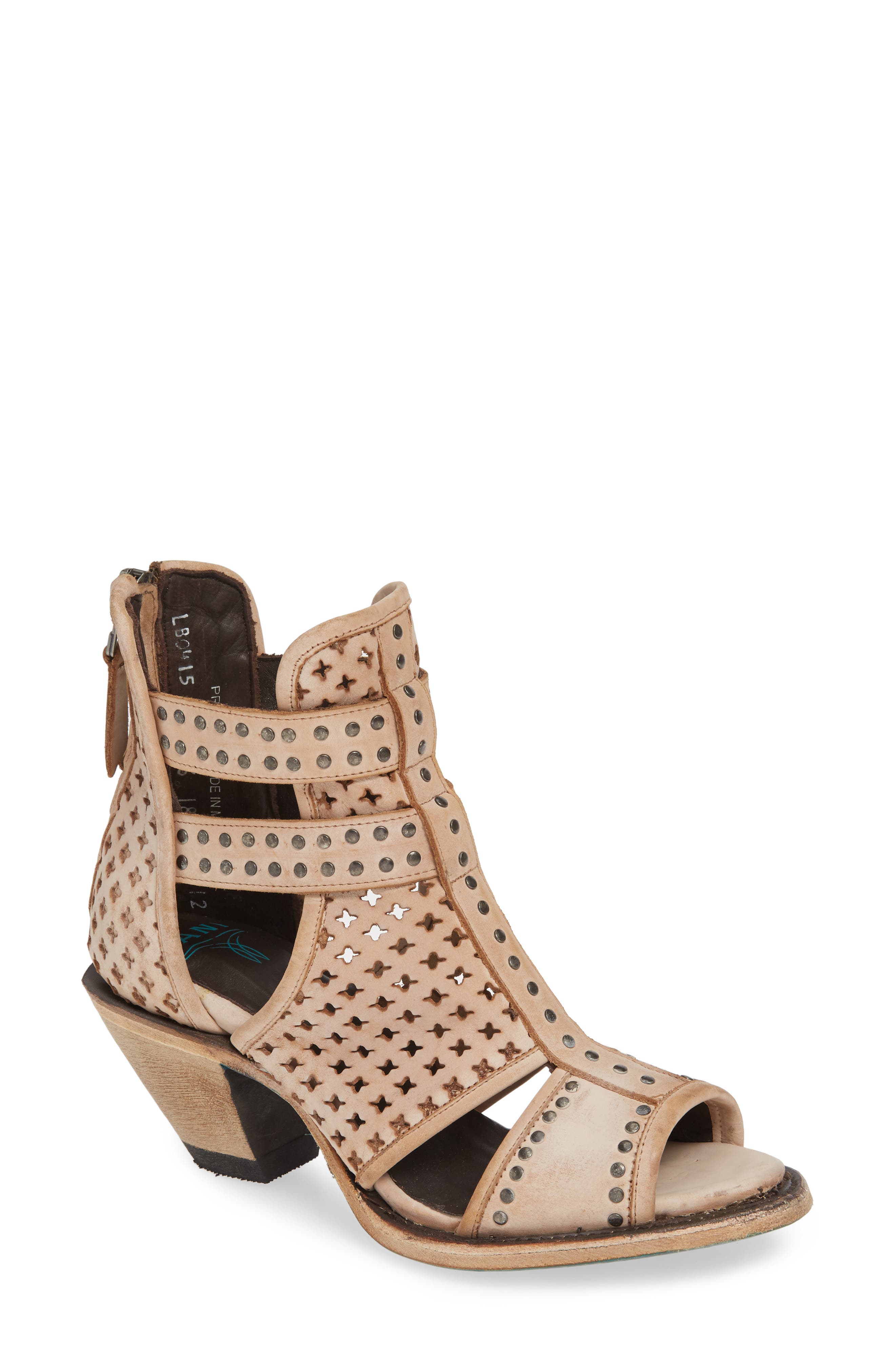 Lane Boots Artesia Perforated Bootie, Main, color, 