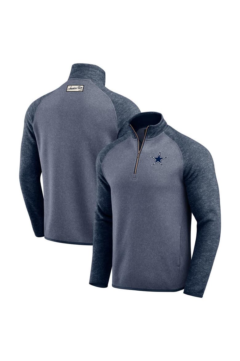 Men's Darius Rucker Collection by Fanatics Navy Dallas Cowboys Tonal Quarter-Zip Jacket, Main, color, Navy