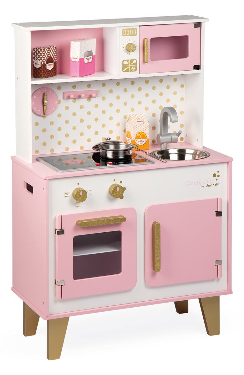 Janod Candy Chic Big Cooker 6-Piece Play Kitchen Set, Main, color,