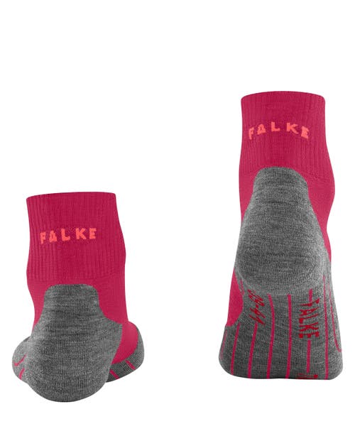 Falke Tk5 Wander Short Hiking Socks In Red