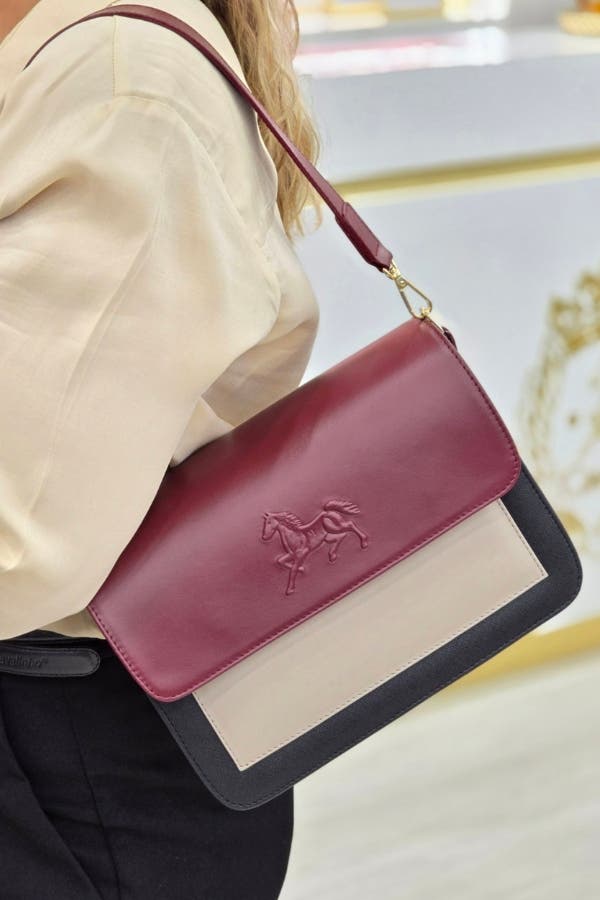Horse By Cavalinho Shoulder Bag 623, Alternate, color, Burgundy