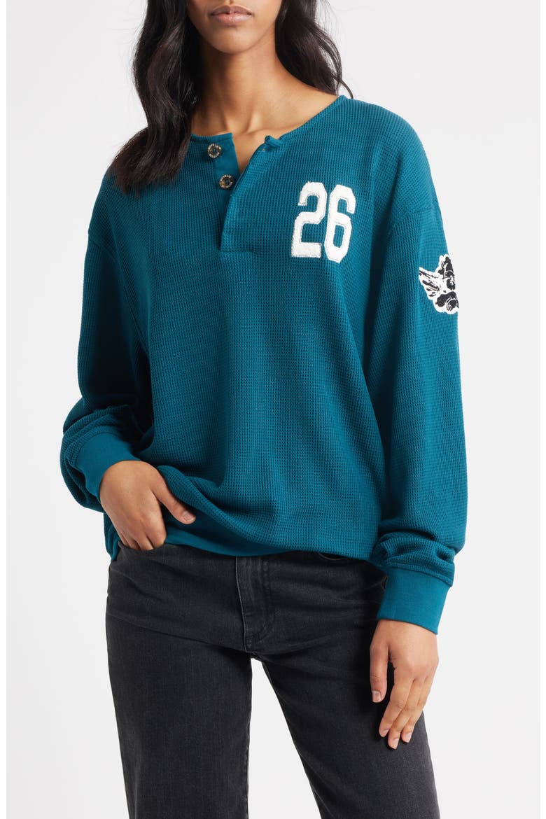 A Little Birdie Told Me Henley, Main, color, GREEN