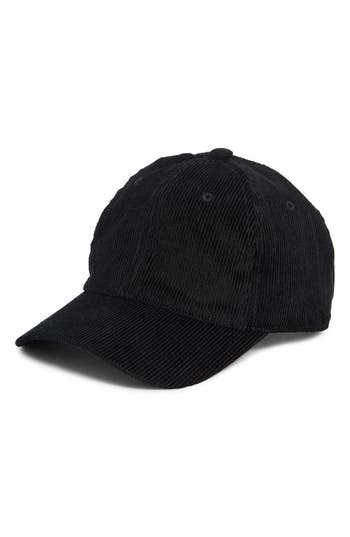 Melrose And Market Corduroy Baseball Cap In Black