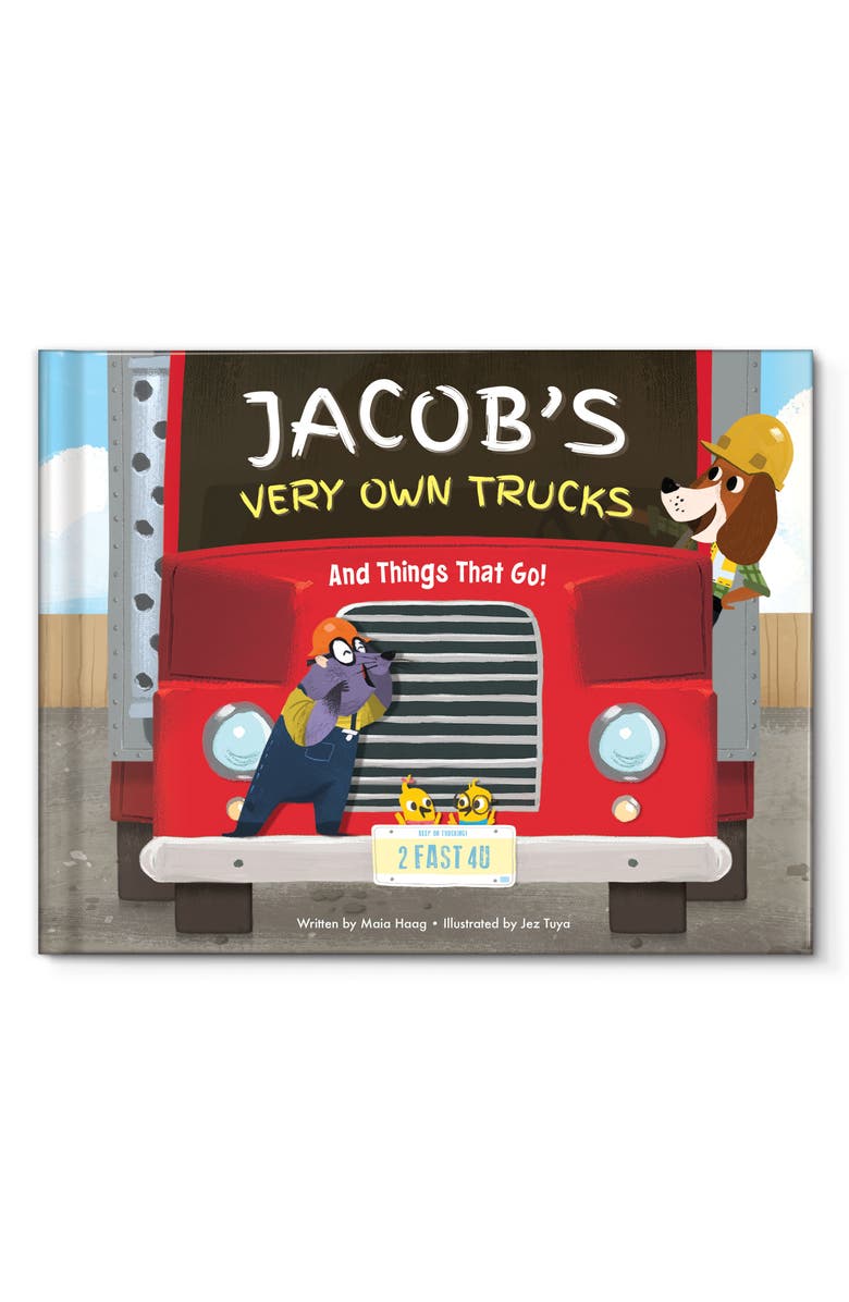 I See Me! 'My Very Own Trucks' Personalized Storybook, Main, color, Red