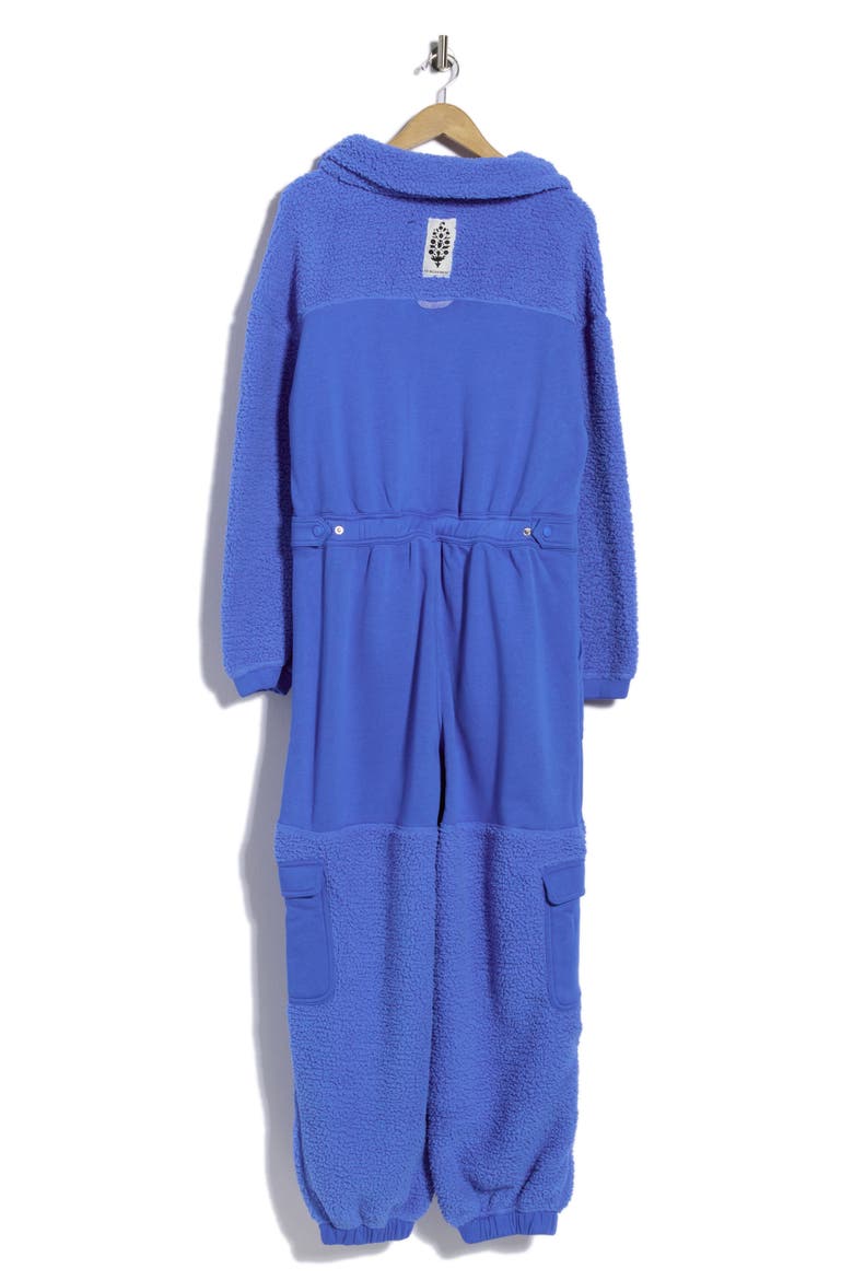 Salopette Fleece Coveralls, Alternate, color, RIVIERA BLUE