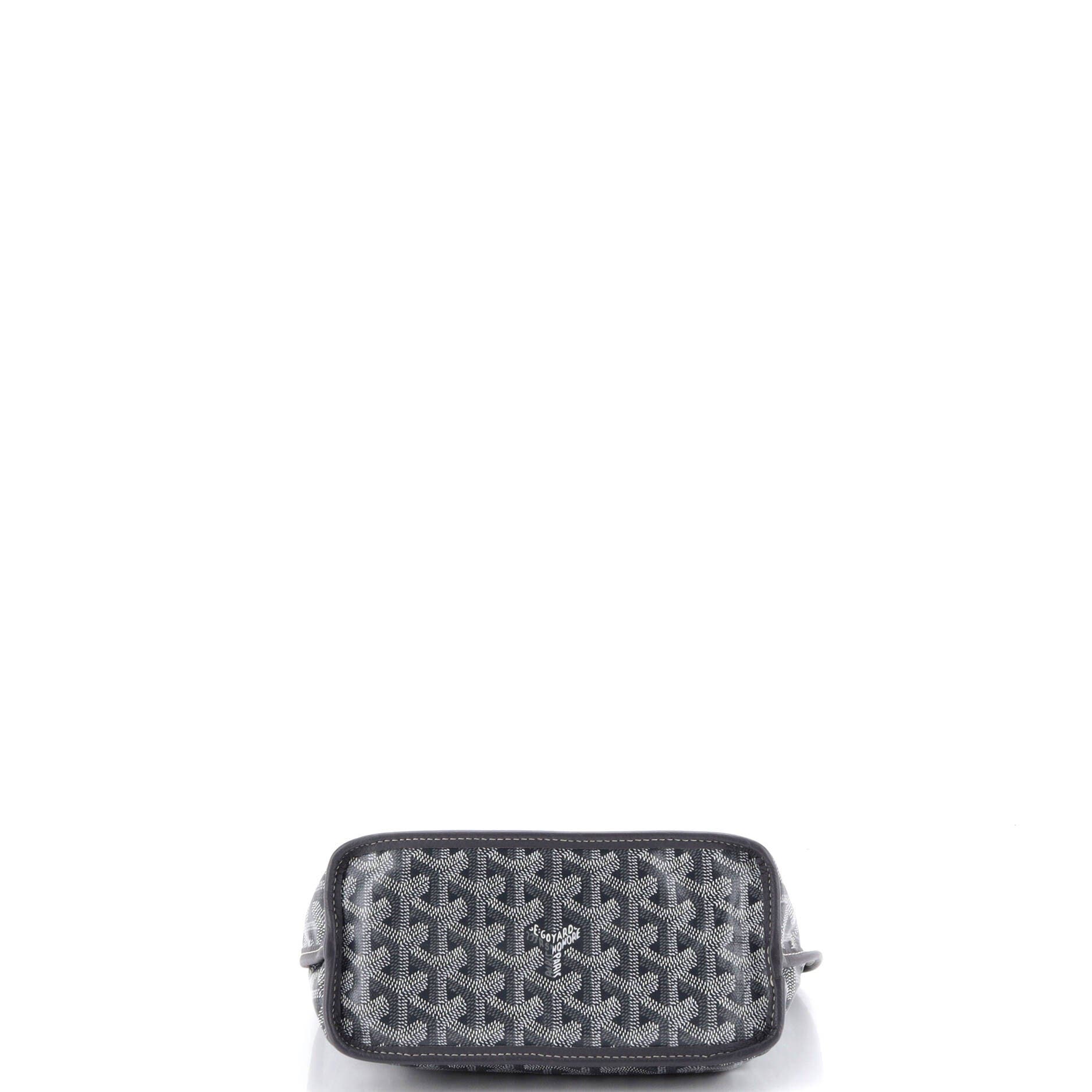 Pre-Owned Goyard Anjou Reversible Tote Coated Canvas Mini, Alternate, color, Gray