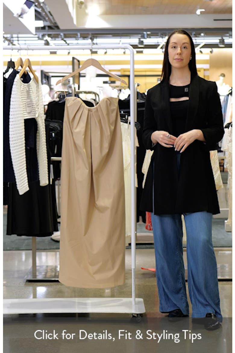 Strapless Pleat Front Dress video