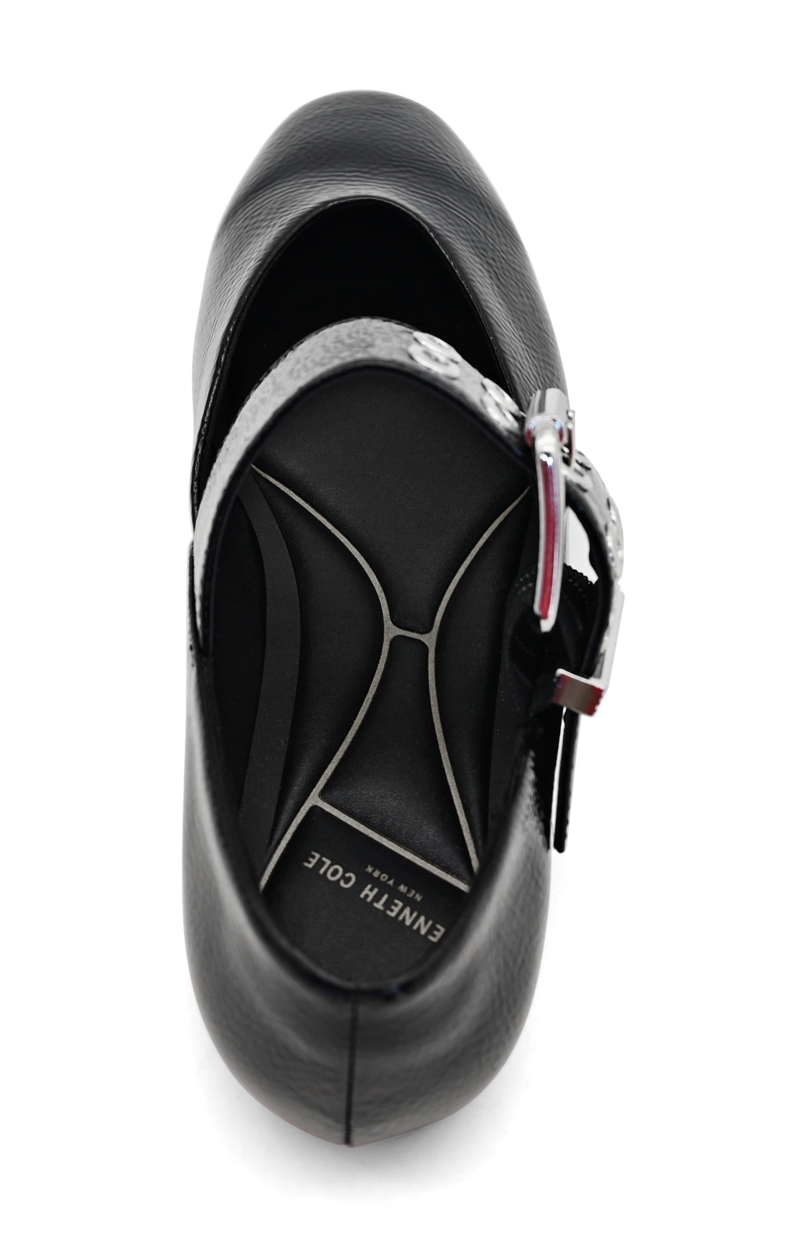 Kenneth Cole Marcella Mary Jane Flat, Alternate, color, Black Patent
