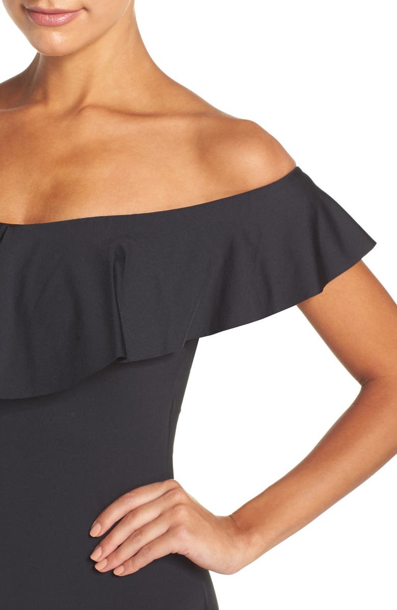 Trina Turk Off the Shoulder One-Piece Swimsuit, Alternate, color,