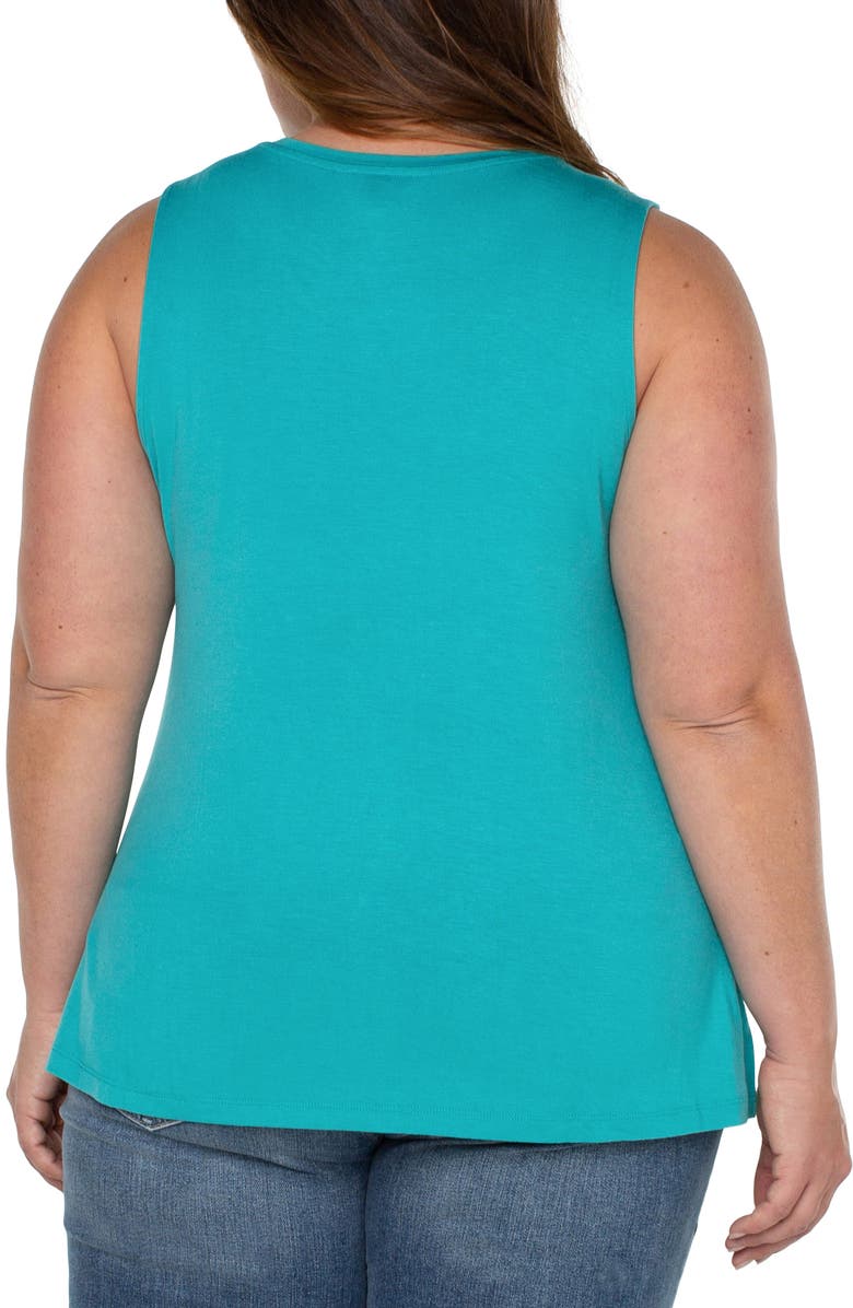 Liverpool Los Angeles Scoop Neck Jersey Tank, Alternate, color, Baltic