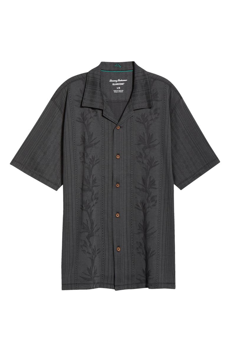 Tommy Bahama Palm Fresco Beach IslandZone<sup>®</sup> Button-Up Camp Shirt, Alternate, color, Coal
