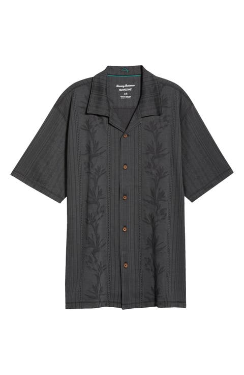 Palm Fresco Beach IslandZone® Button-Up Camp Shirt