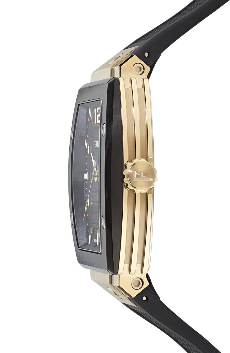 FERRAGAMO F-80 Tonneau Bracelet Watch, 42mm, Alternate, color, Two Tone
