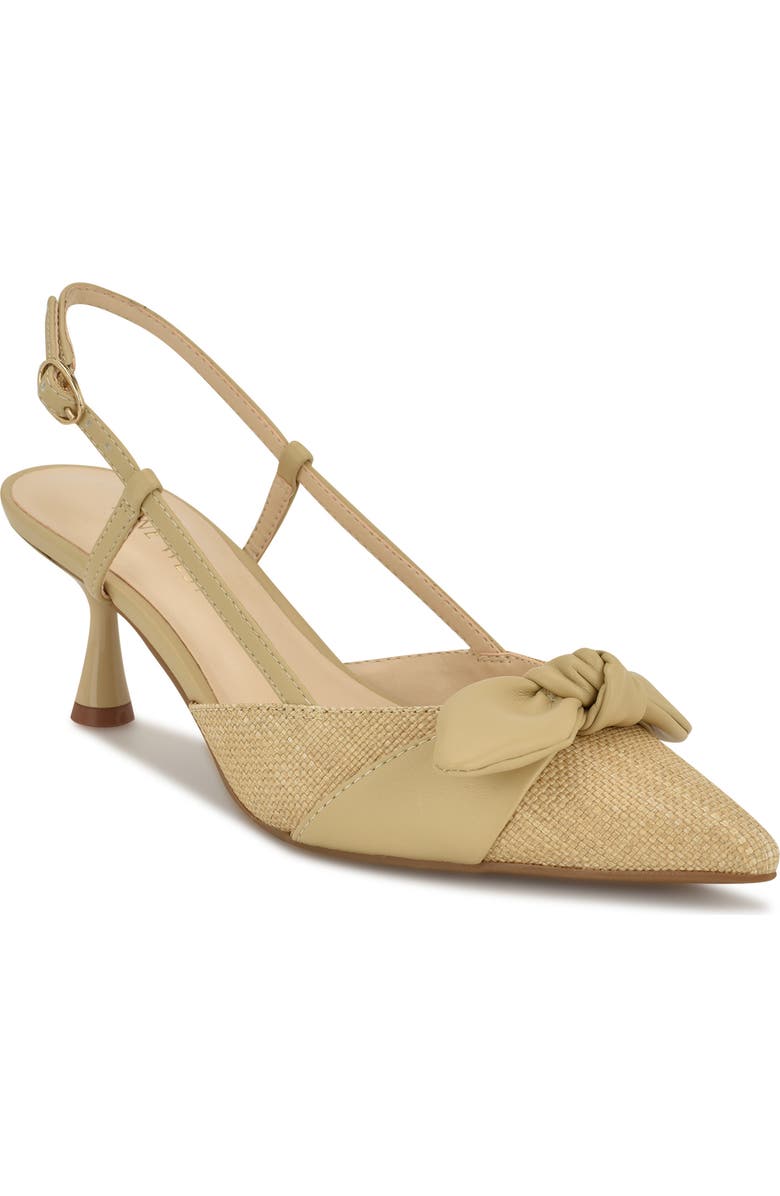Nine West Reaba Slingback Sandal, Main, color, Light Natural