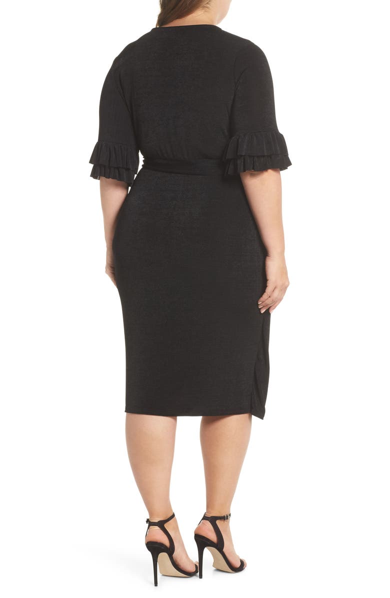 LOST INK Wrap Dress, Alternate, color, 