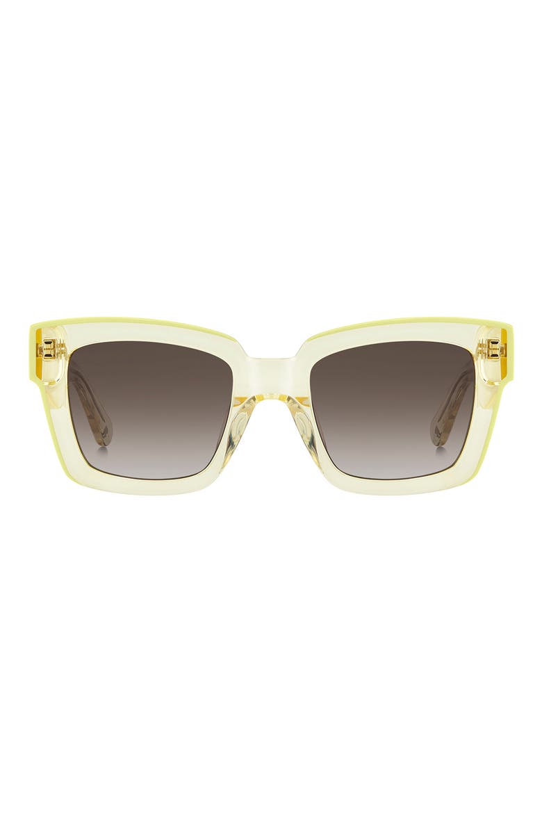 51mm brynne cat eye sunglasses, Main, color, YELLOW