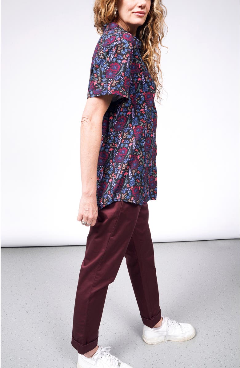 WILDFANG The Empower Button Up, Alternate, color, Cosmos Black Multi