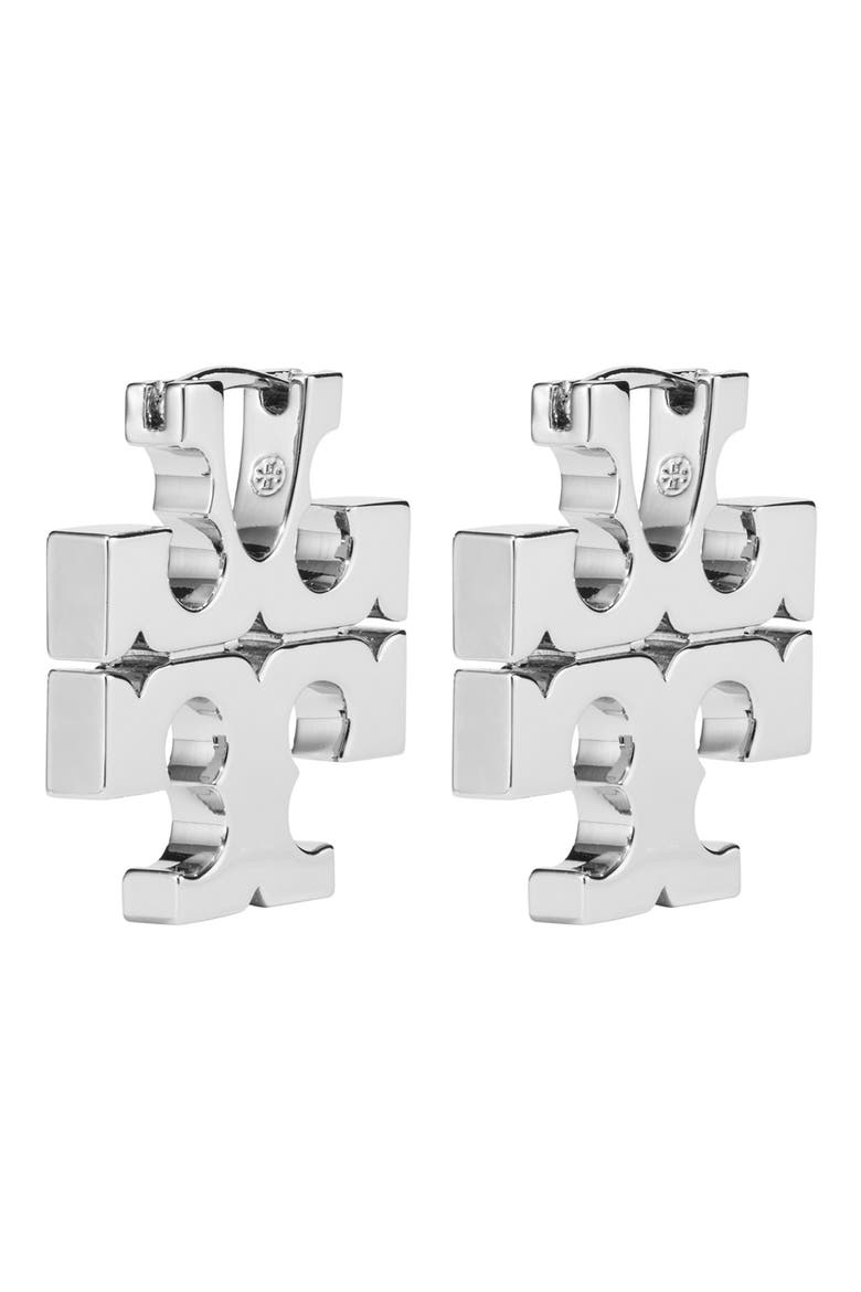 Icon Hidden Hoop Earrings, Main, color, LIGHT SILVER