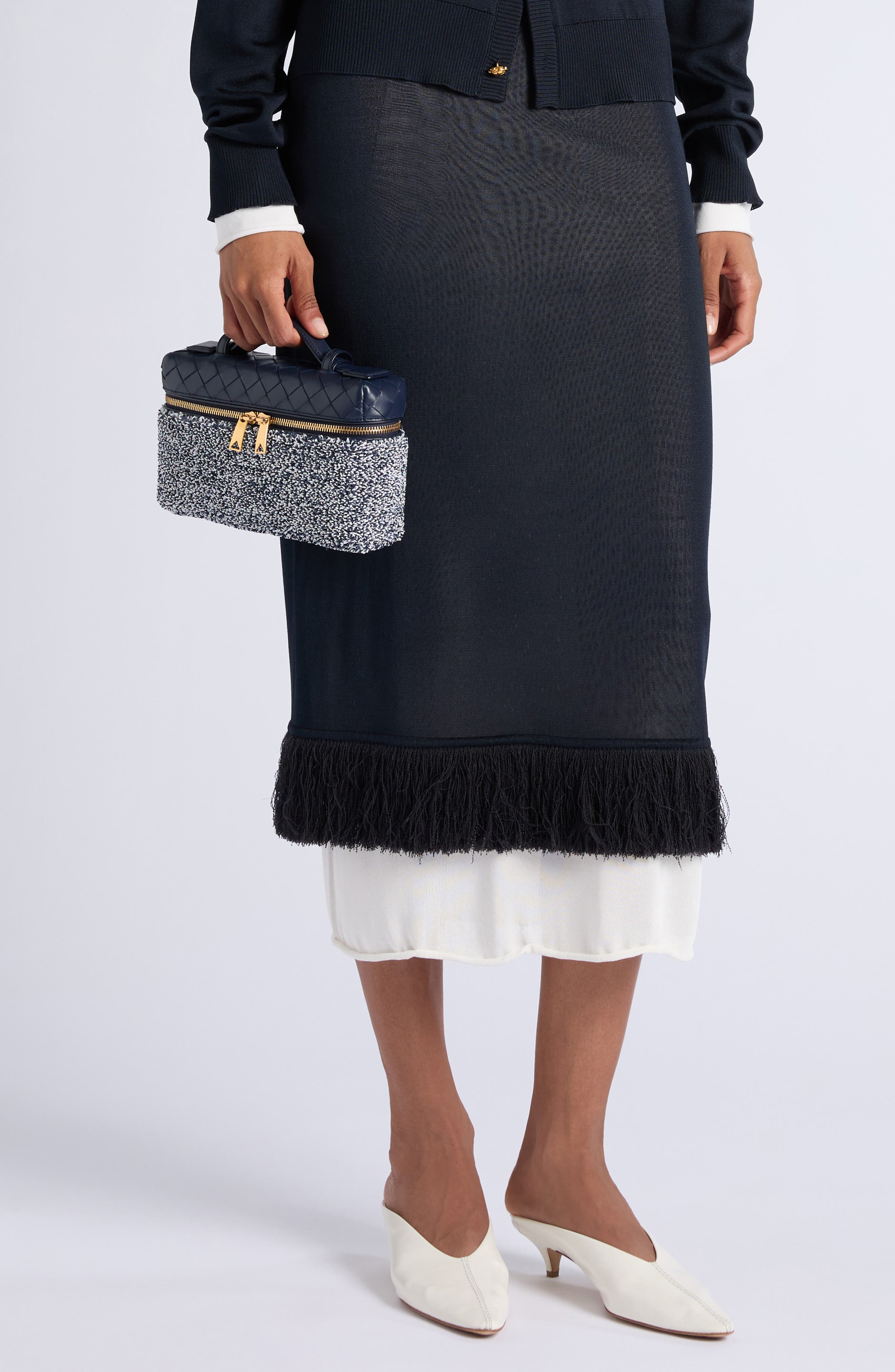 Bang Bang Mixed Media Vanity Case Crossbody Bag, Alternate, color, 9558 MIDNIGHT-ALAB/ MIDN-G