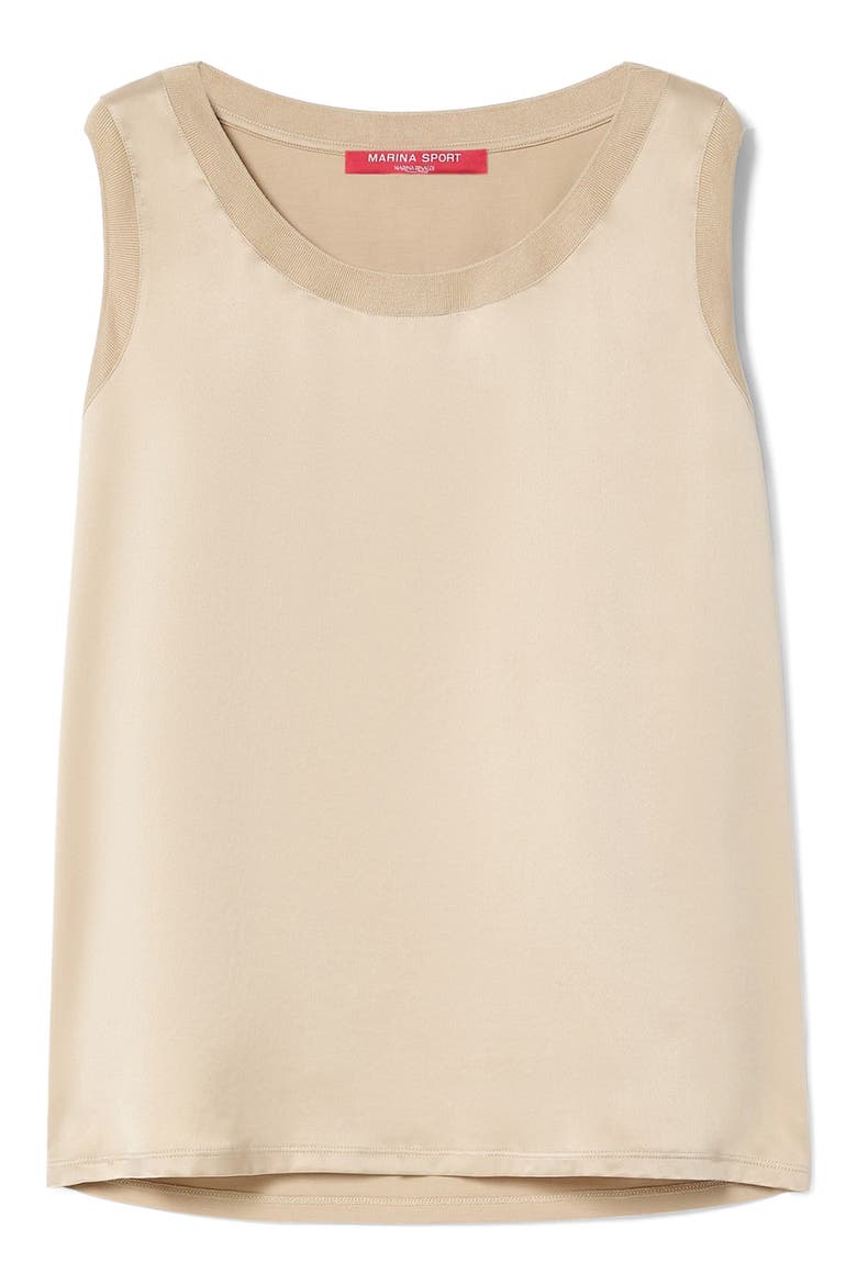 Sdonnola Satin & Jersey Shell, Alternate, color, SAND
