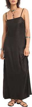 Vitamin A® Rhea Sleeveless Satin Cover-Up Maxi Dress