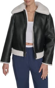 Levi's Reversible Faux Leather & Faux Shearling Jacket