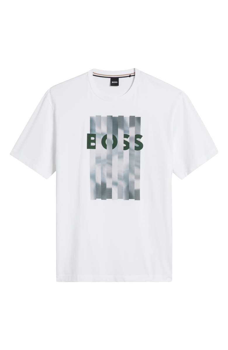BOSS Tessin Logo Graphic T-Shirt, Alternate, color, White