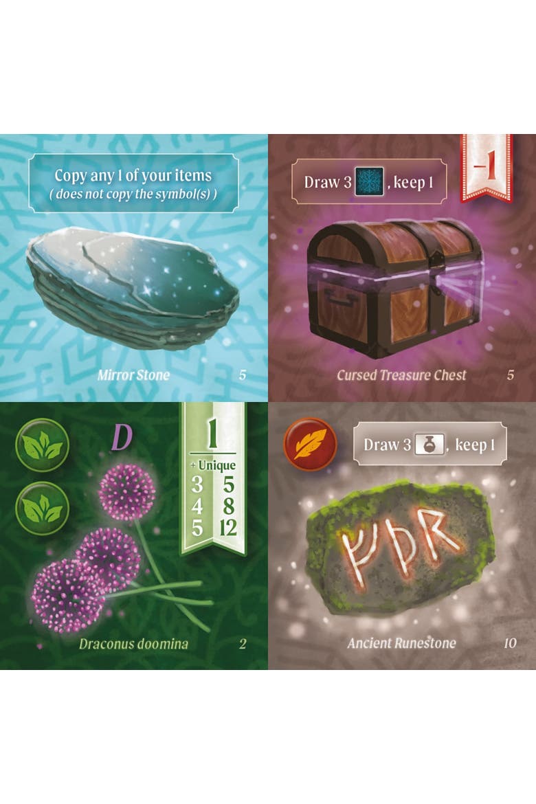 Nocturne Set Collection & Bidding Board Game, Alternate, color, Multicolored